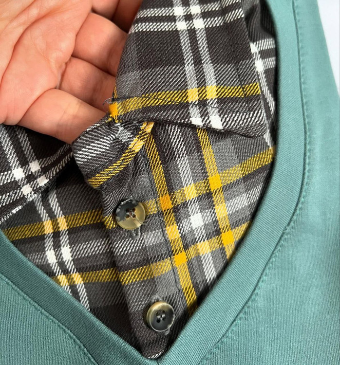 بلوز دو یقه